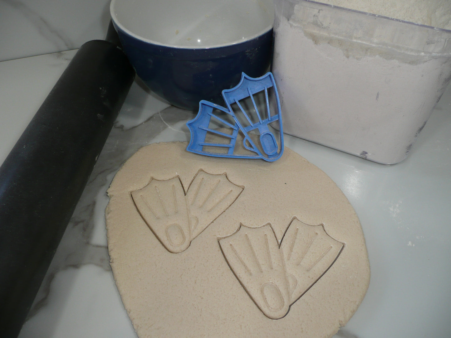 Snorkeling Mask Flippers Reef Fish Set Of 4 Cookie Cutters Made In USA PR1978