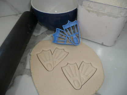 Snorkeling Mask Flippers Reef Fish Set Of 4 Cookie Cutters Made In USA PR1978