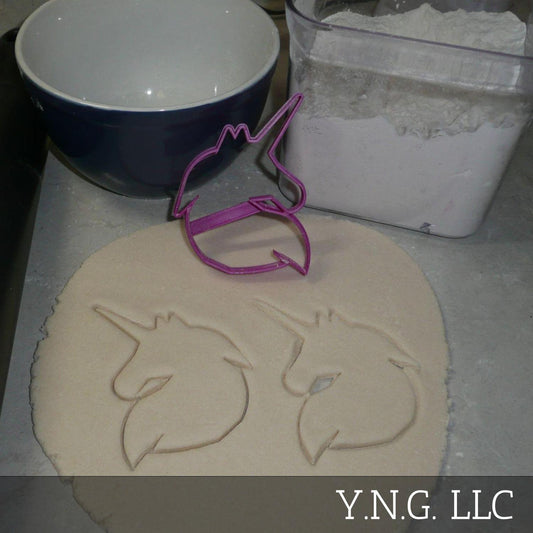 Unicorn Face Head Outline Magical Animal Cookie Cutter Made In USA PR2043
