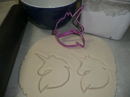 Unicorn Face Head Outline Magical Animal Cookie Cutter Made In USA PR2043
