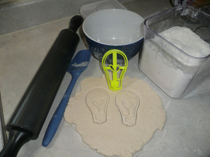 Lightbulb Light Bulb Idea Electric Filament Cookie Cutter Made In USA PR2093