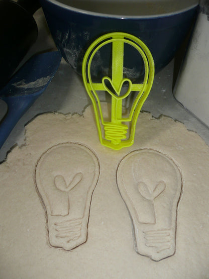 Lightbulb Light Bulb Idea Electric Filament Cookie Cutter Made In USA PR2093