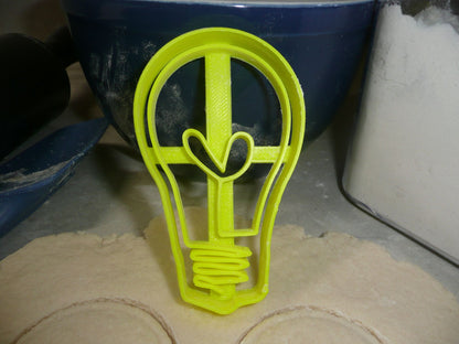 Lightbulb Light Bulb Idea Electric Filament Cookie Cutter Made In USA PR2093