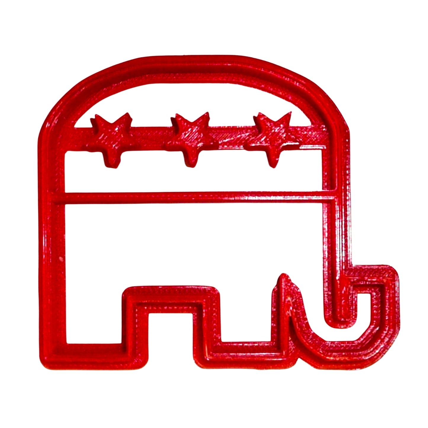 6x Republican Elephant Fondant Cutter Cupcake Topper 1.75 IN USA FD2137