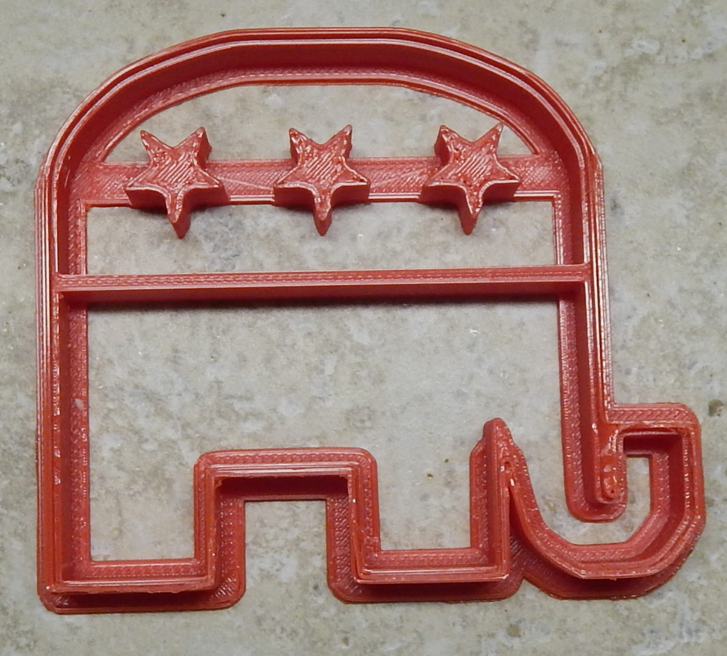 6x Republican Elephant Fondant Cutter Cupcake Topper 1.75 IN USA FD2137