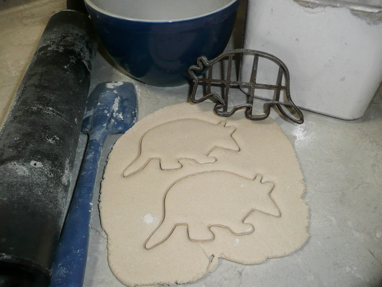 Armadillo Outline Little Armored Animal Cookie Cutter Made In USA PR2139