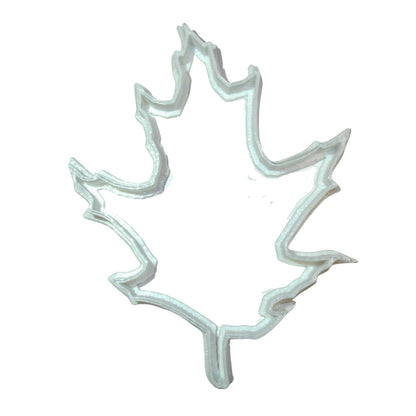 6x Oak Leaf Outline Fall Fondant Cutter Cupcake Topper 1.75 IN USA FD214