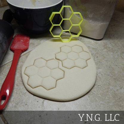 Honeycomb Honey Comb Bee Hive Hexagon Shape Cookie Cutter Made In USA PR2144