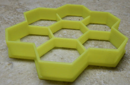 Honeycomb Honey Comb Bee Hive Hexagon Shape Cookie Cutter Made In USA PR2144