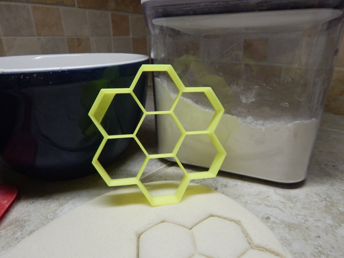 Honeycomb Honey Comb Bee Hive Hexagon Shape Cookie Cutter Made In USA PR2144