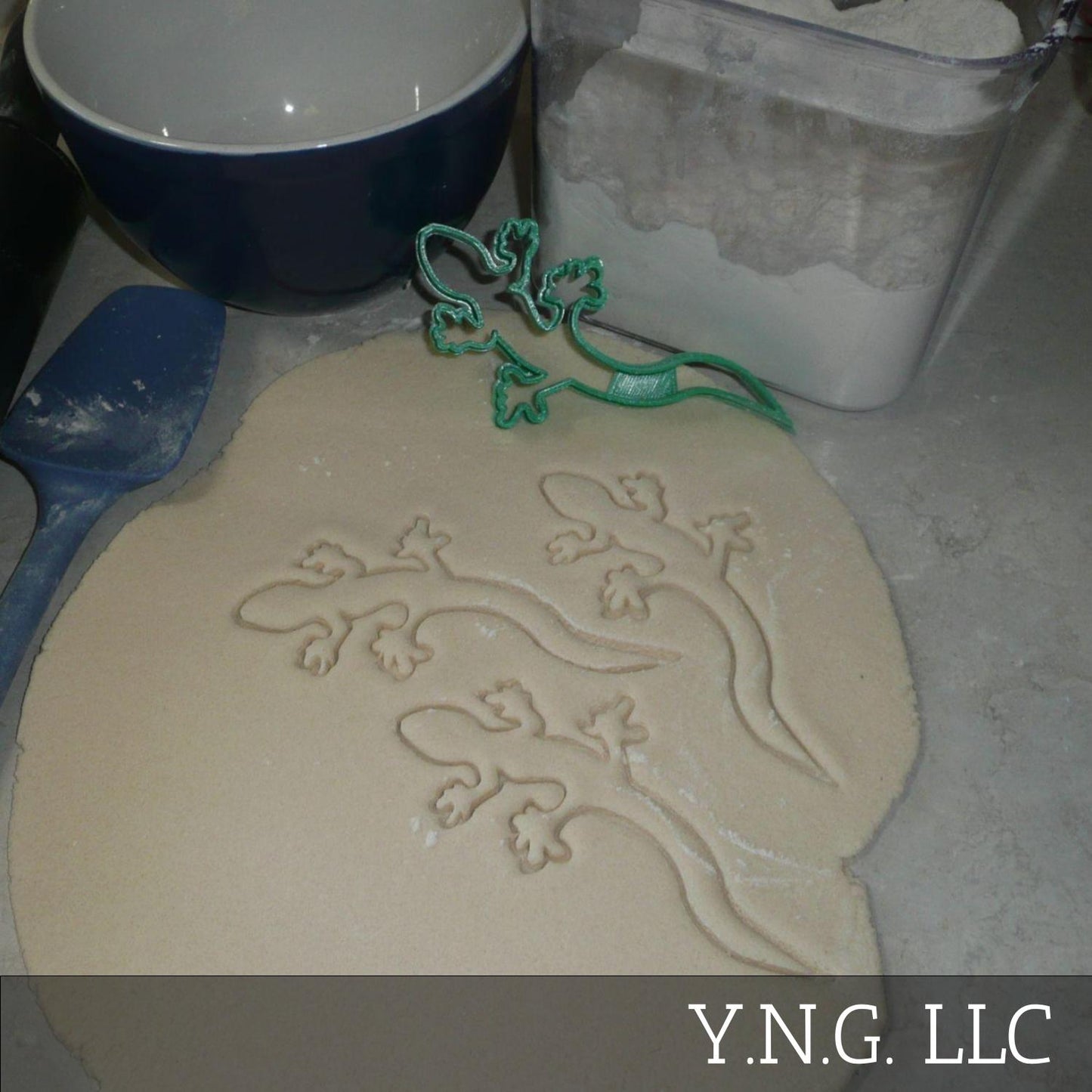 Gecko Lizard Outline Warm Climate Reptile Cookie Cutter Made In USA PR2145