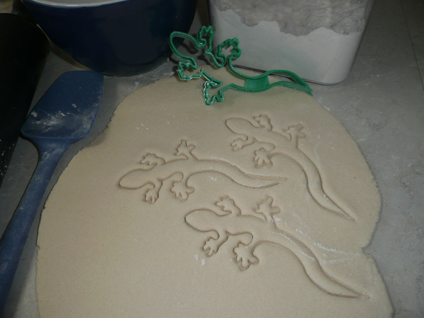 Gecko Lizard Outline Warm Climate Reptile Cookie Cutter Made In USA PR2145