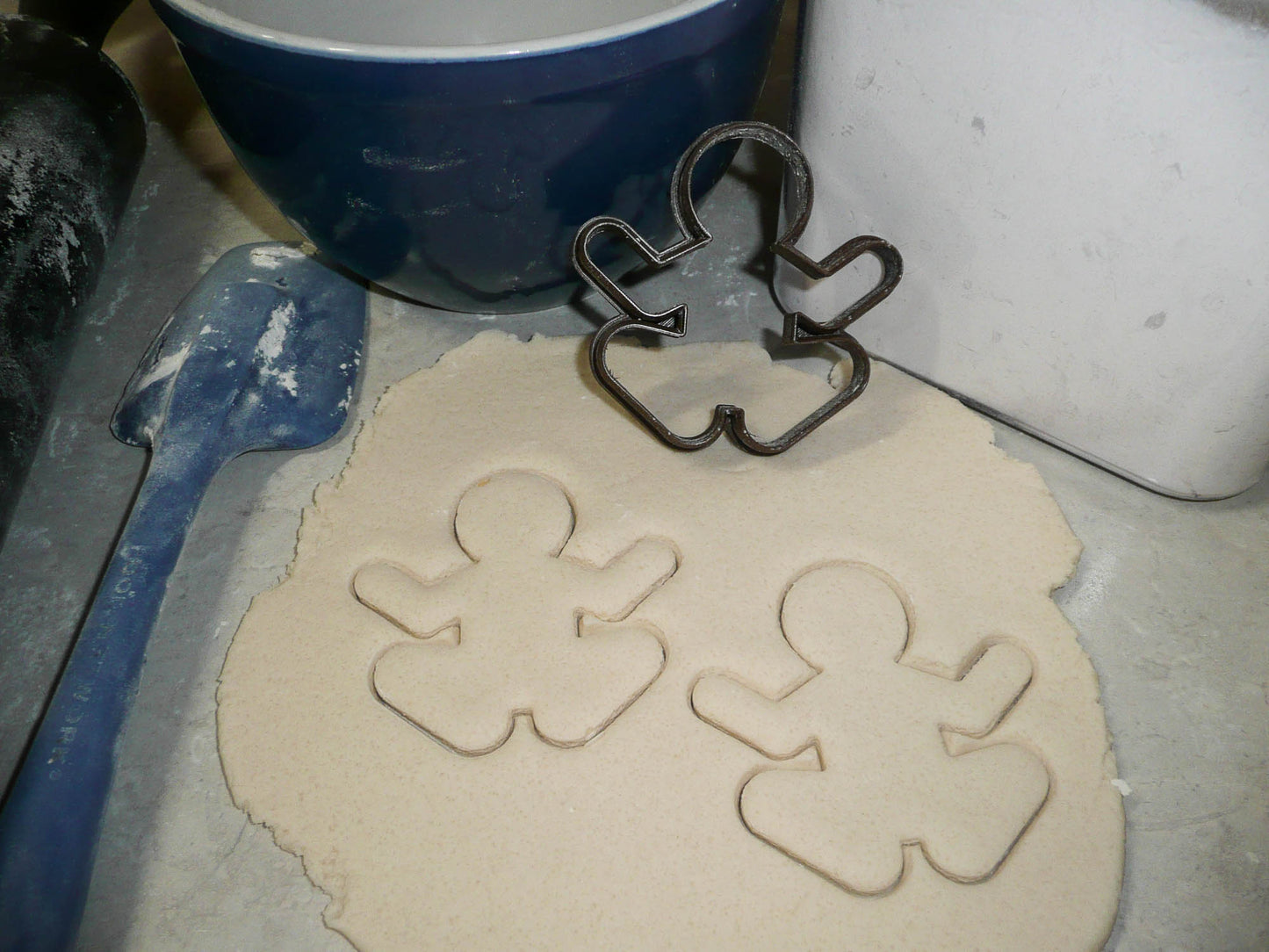 Meditating Yoga Gingerbread Man Christmas Cookie Cutter Made In USA PR2149