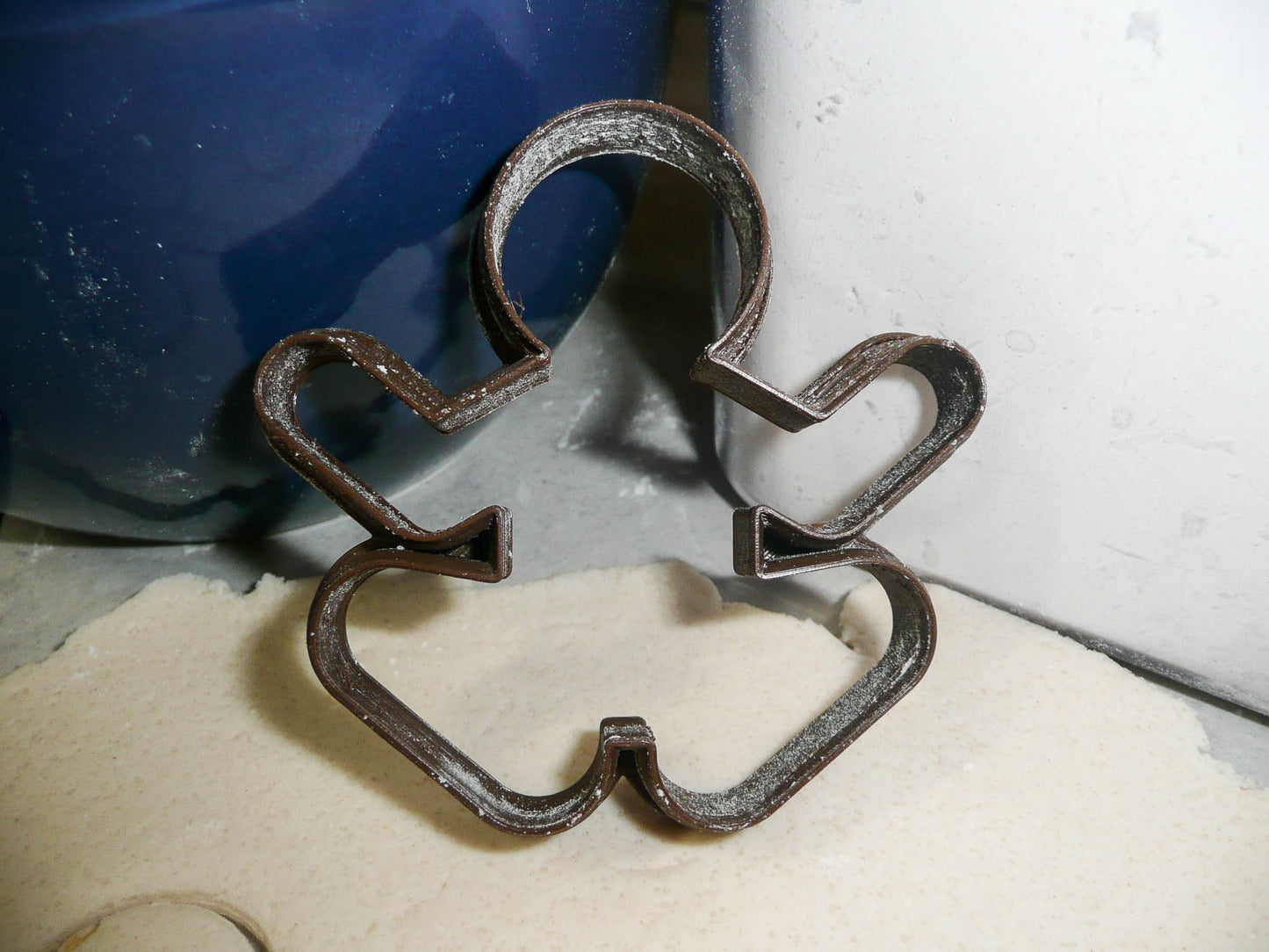 Meditating Yoga Gingerbread Man Christmas Cookie Cutter Made In USA PR2149