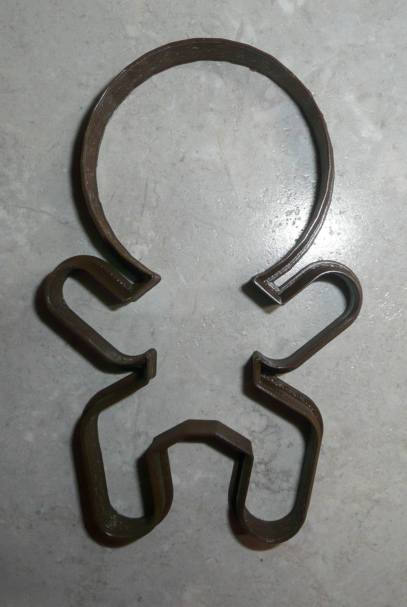 Big Inflated Head Gingerbread Man Christmas Cookie Cutter Made In USA PR2151