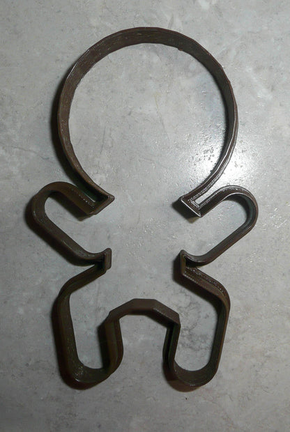 Big Inflated Head Gingerbread Man Christmas Cookie Cutter Made In USA PR2151