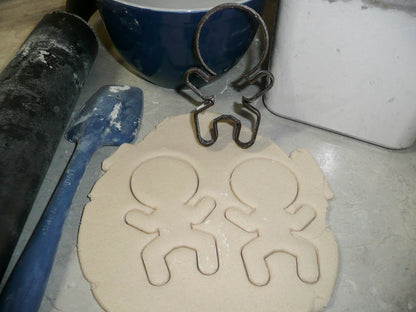 Big Inflated Head Gingerbread Man Christmas Cookie Cutter Made In USA PR2151