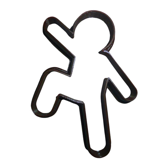 6x Action Gingerbread Man Fondant Cutter Cupcake Topper 1.75 IN USA FD2153