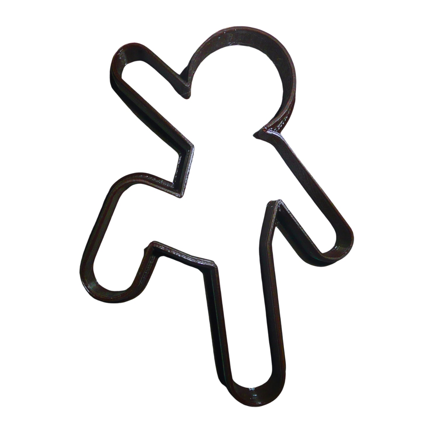Running Moving Action Gingerbread Man Christmas Cookie Cutter Made In USA PR2153