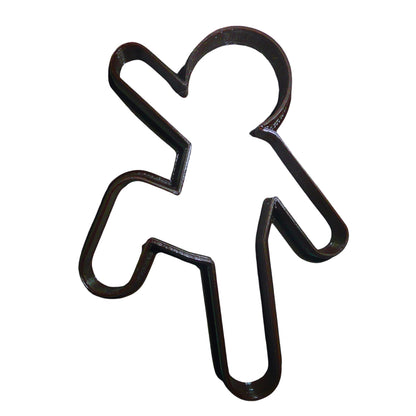 Running Moving Action Gingerbread Man Christmas Cookie Cutter Made In USA PR2153