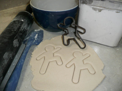 Running Moving Action Gingerbread Man Christmas Cookie Cutter Made In USA PR2153