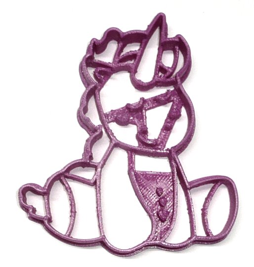 Unicorn Sitting Magical Creature Animal Cookie Cutter Made In USA PR2183