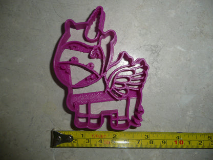 Unicorn Standing Magical Creature Animal Spiraling Horn Cookie Cutter USA PR2184
