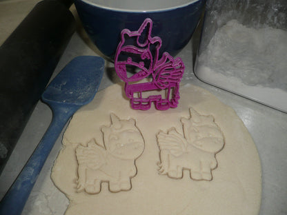 Unicorn Standing Magical Creature Animal Spiraling Horn Cookie Cutter USA PR2184