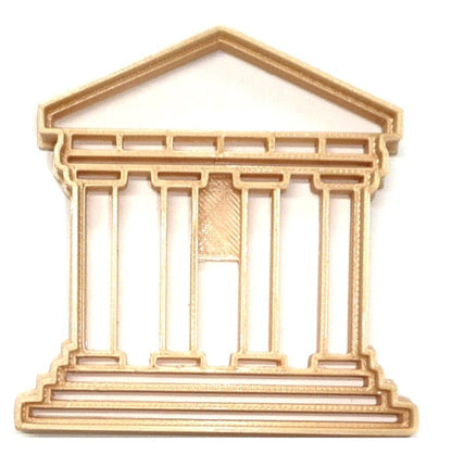 6x Parthenon Temple Fondant Cutter Cupcake Topper 1.75 IN USA FD2196