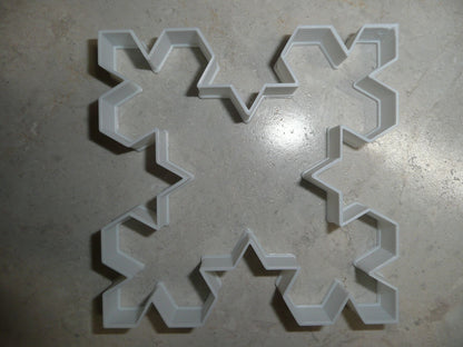 Snowflake Outline Koch Shape Winter Season Cookie Cutter Made In USA PR2202