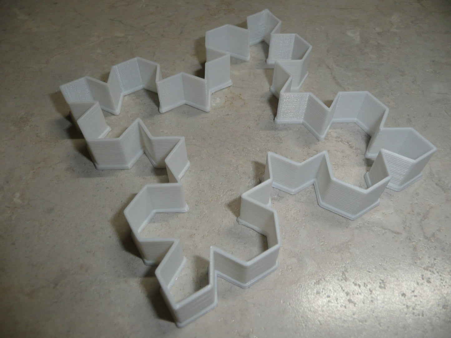 Snowflake Outline Koch Shape Winter Season Cookie Cutter Made In USA PR2202