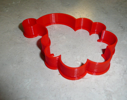 Santa Claus With Hat Outline Christmas Cookie Cutter Made In USA PR2204