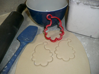 Santa Claus With Hat Outline Christmas Cookie Cutter Made In USA PR2204