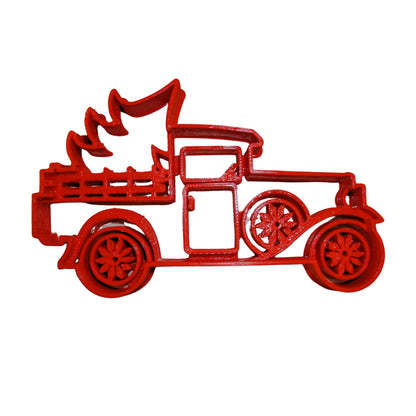 Vintage Pickup Truck With Christmas Tree Cookie Cutter Made In USA PR2237