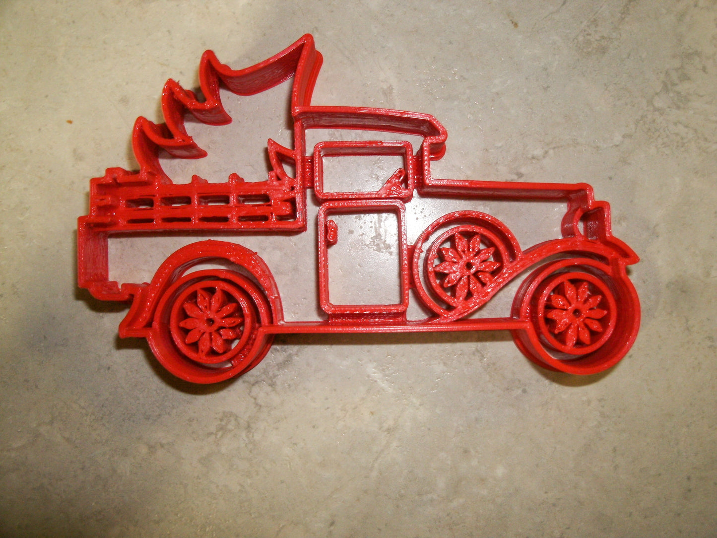 Vintage Pickup Truck With Christmas Tree Cookie Cutter Made In USA PR2237