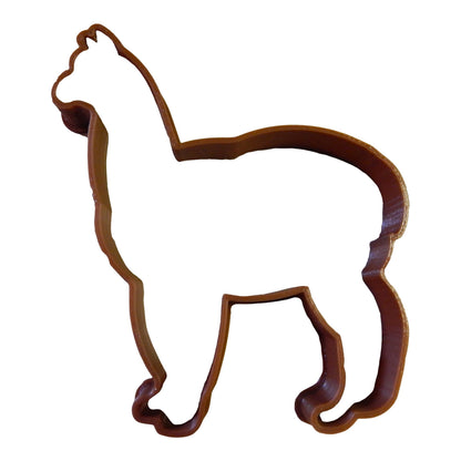 6x Alpaca Llama Animal Fondant Cutter Cupcake Topper 1.75 IN USA FD2271