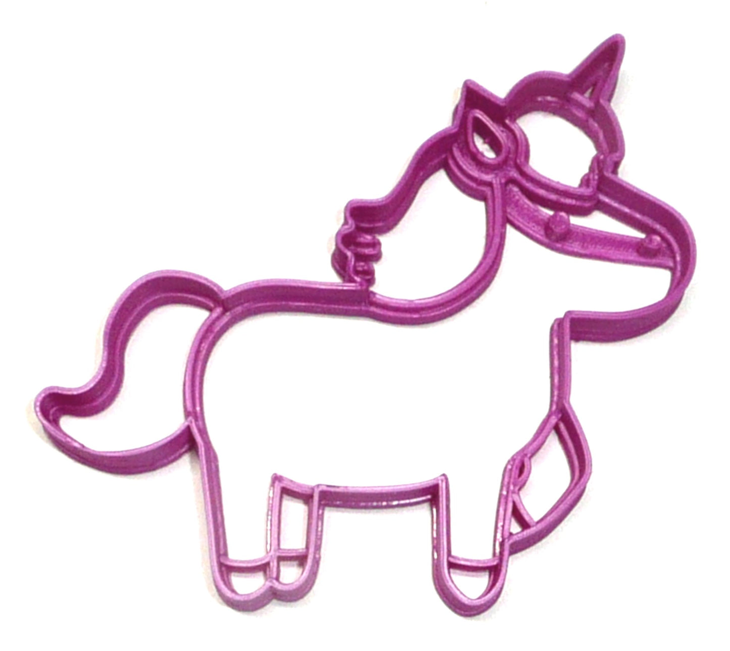 Unicorn Magical Horse with Sprialed Horn Cookie Cutter Made In USA PR2303