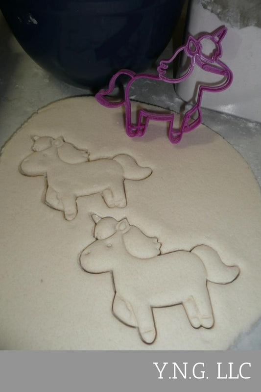 Unicorn Magical Horse with Sprialed Horn Cookie Cutter Made In USA PR2303