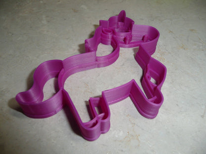 Unicorn Magical Horse with Sprialed Horn Cookie Cutter Made In USA PR2303