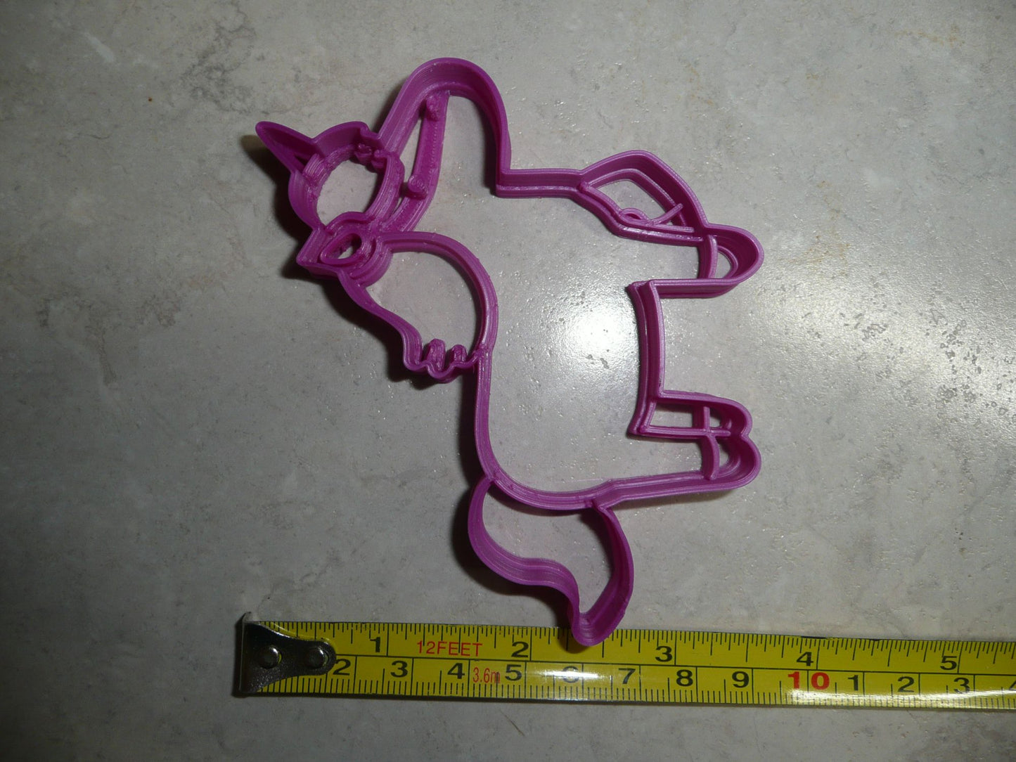 Unicorn Magical Horse with Sprialed Horn Cookie Cutter Made In USA PR2303