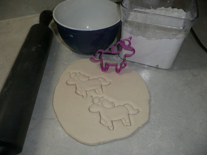 Unicorn Magical Horse with Sprialed Horn Cookie Cutter Made In USA PR2303