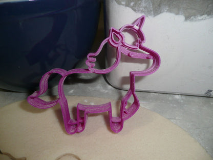 Unicorn Magical Horse with Sprialed Horn Cookie Cutter Made In USA PR2303