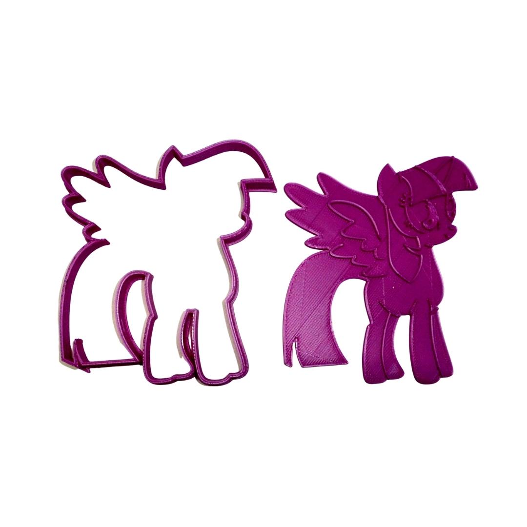Twilight Sparkle My Little Pony 2 PC Stamp and Cookie Cutter Made In USA PR2307