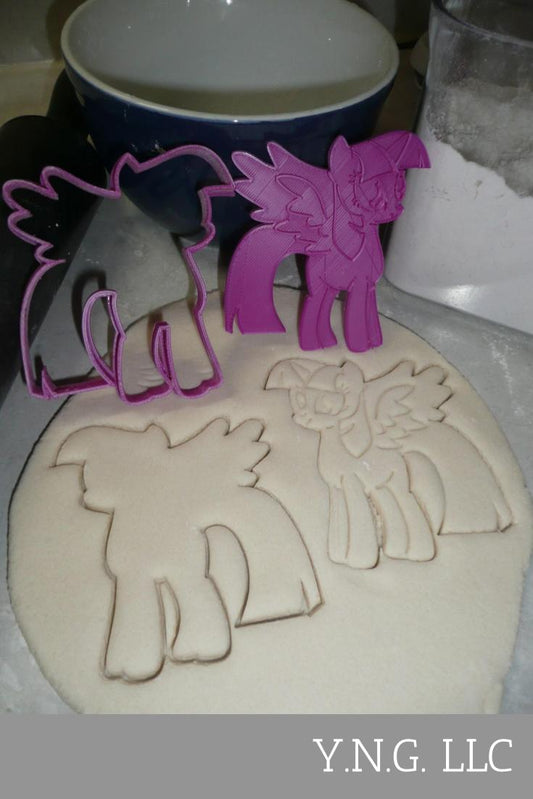 Twilight Sparkle My Little Pony 2 PC Stamp and Cookie Cutter Made In USA PR2307