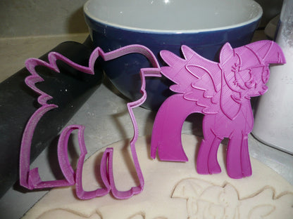 Twilight Sparkle My Little Pony 2 PC Stamp and Cookie Cutter Made In USA PR2307