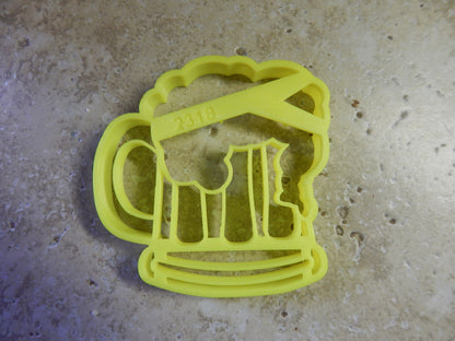 Beer Mug With Foam Alcoholic Beverage Cookie Cutter Made In USA PR2318
