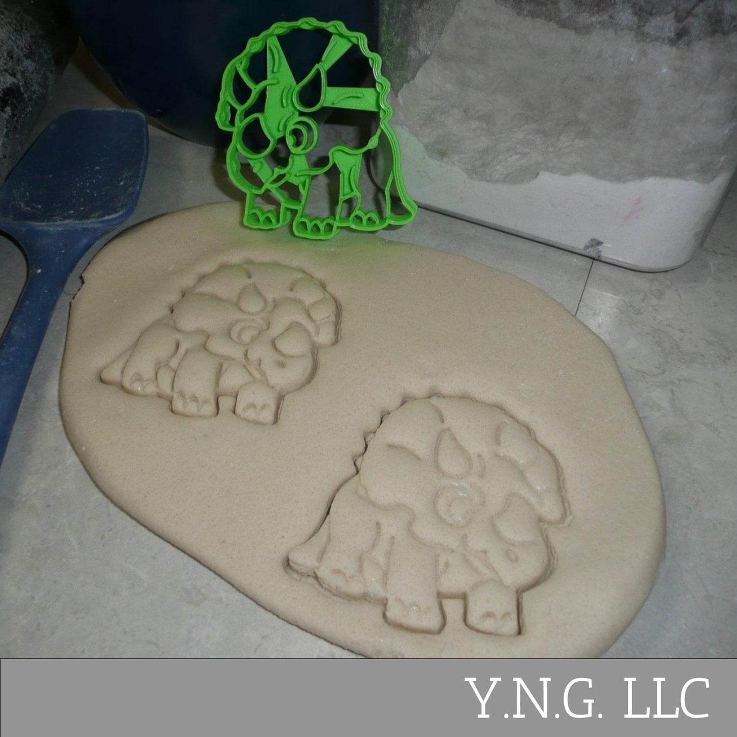 Triceratops 3 Three Horns Dinosaur Dino Cookie Cutter Made In USA PR2338