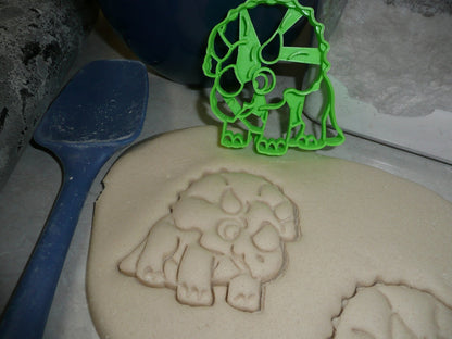 Triceratops 3 Three Horns Dinosaur Dino Cookie Cutter Made In USA PR2338