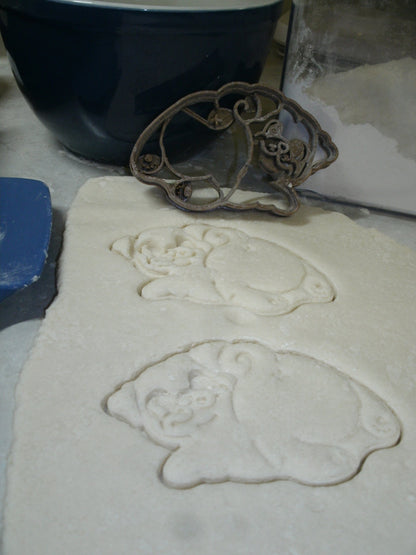 Pug Butt Back Dog Breed Curly Tail Cookie Cutter Made In USA PR2371