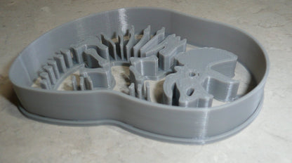 Triceratops Detailed Fossil Skeleton Dinosaur Cookie Cutter Made In USA PR2397